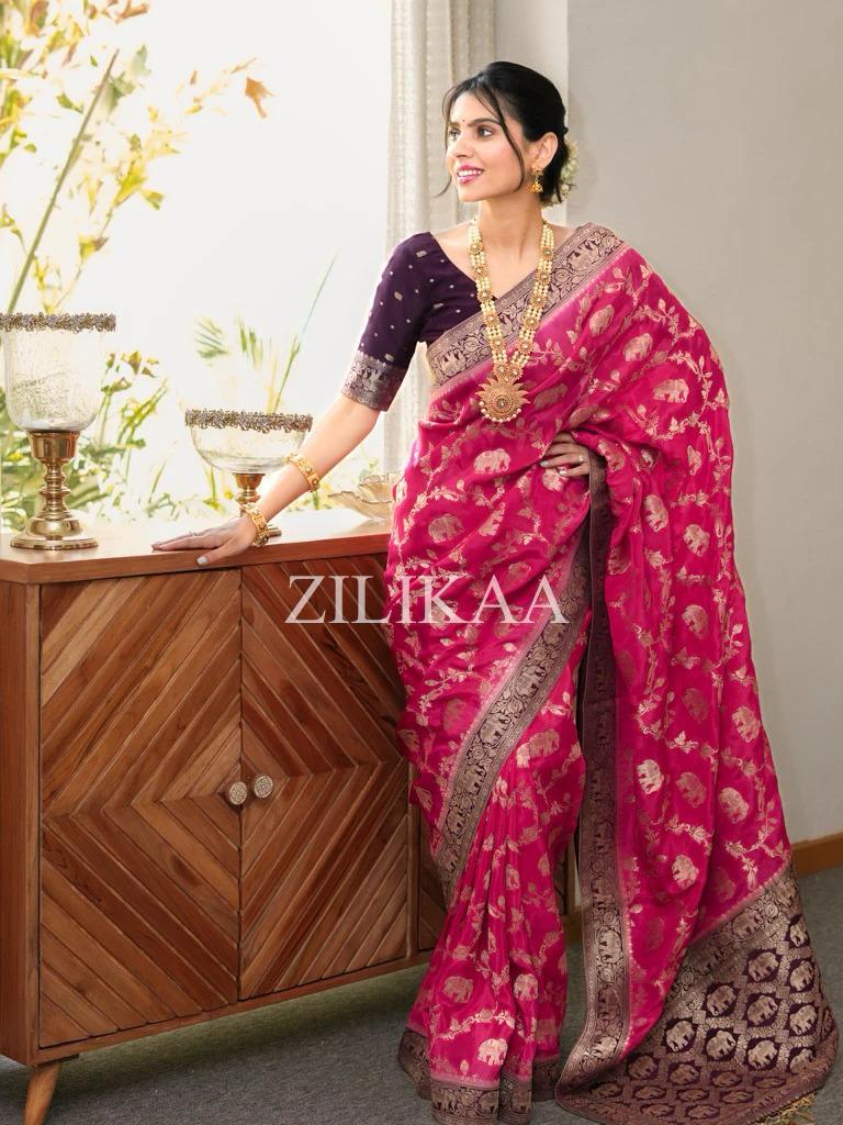 Satani 45221 Banarasi Soft Silk Festival Wear Saree Collection