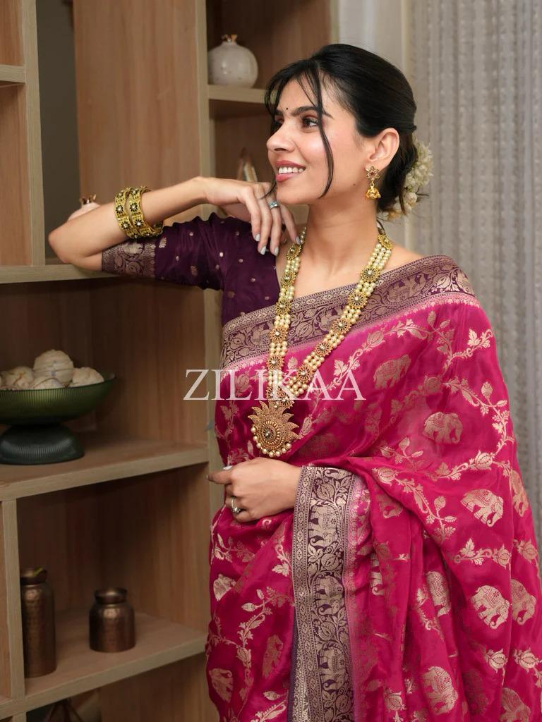 Satani 45221 Banarasi Soft Silk Festival Wear Saree Collection