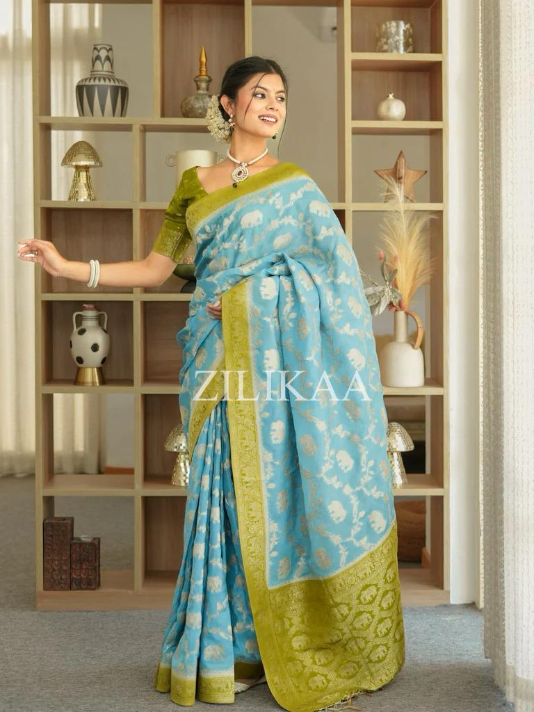 Satani 45221 Banarasi Soft Silk Festival Wear Saree Collection