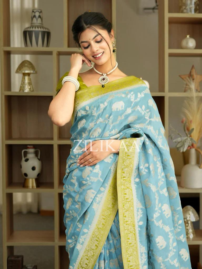 Satani 45221 Banarasi Soft Silk Festival Wear Saree Collection