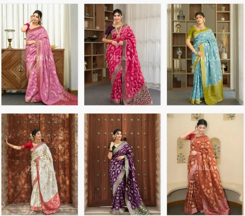 Satani 45221 Banarasi Soft Silk Festival Wear Saree Collection