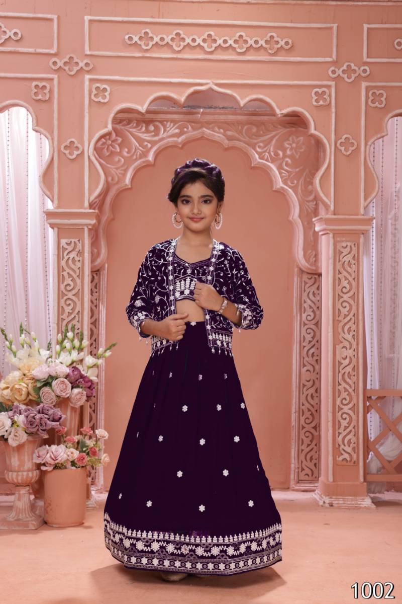 Aarvi Kids 01 Royal Designer Soft Silk Lehenga Choli Set