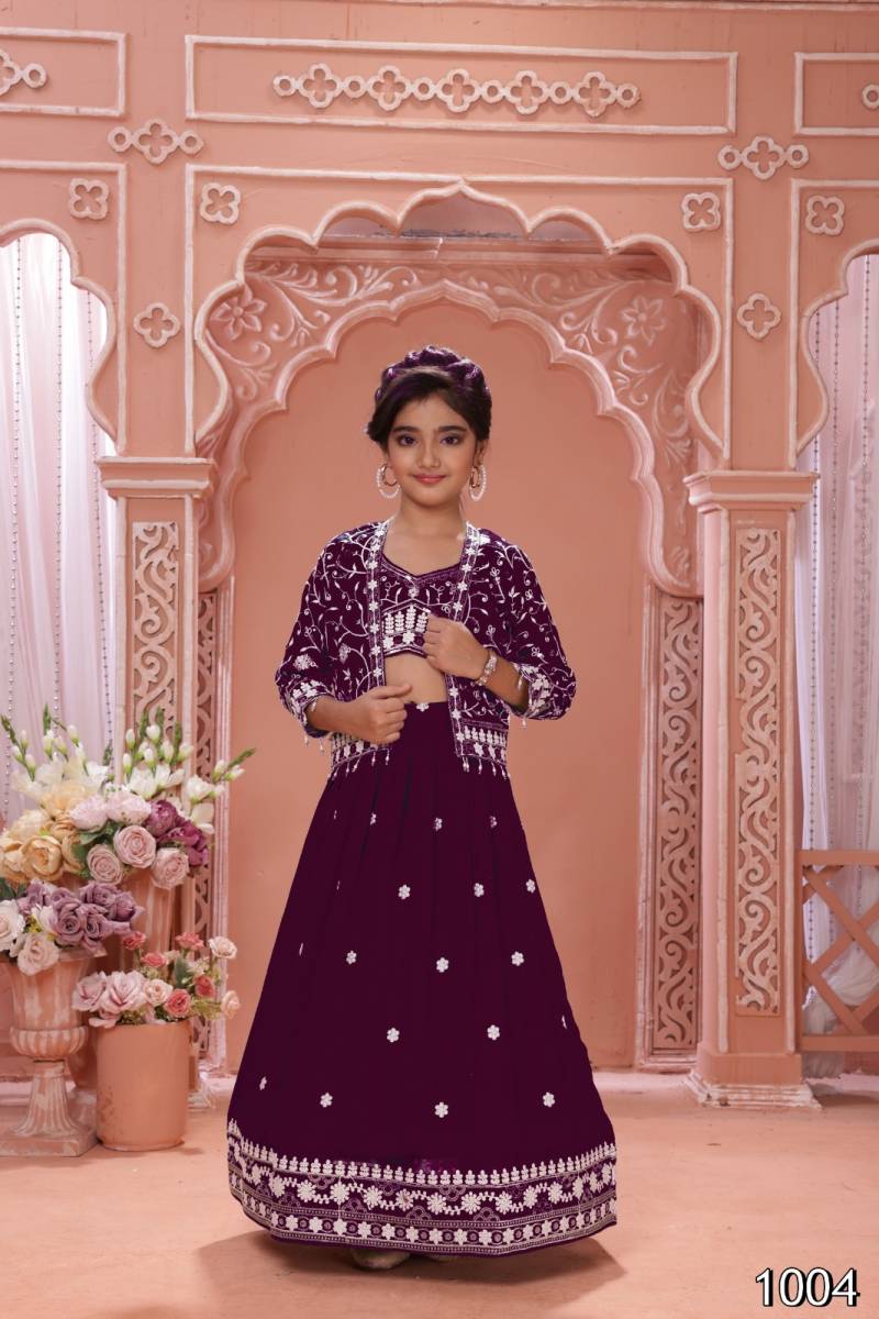 Aarvi Kids 01 Royal Designer Soft Silk Lehenga Choli Set