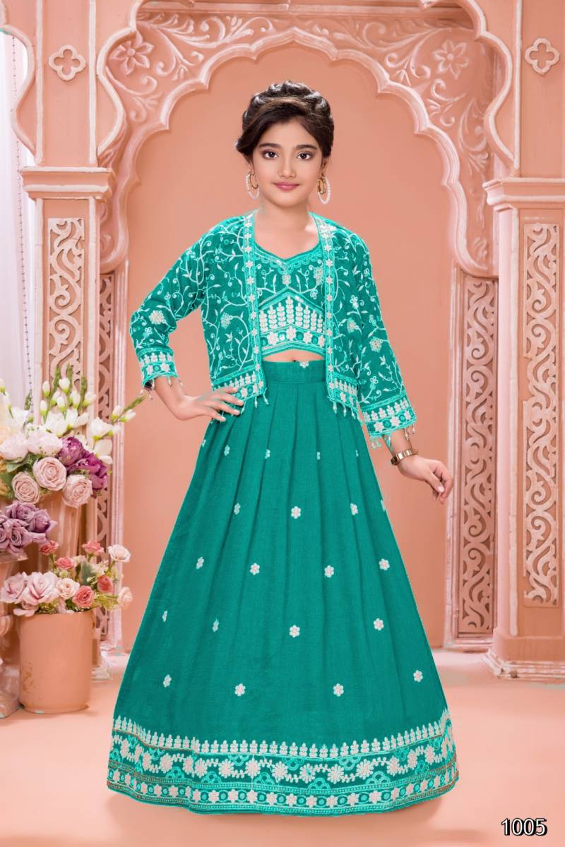 Aarvi Kids 01 Royal Designer Soft Silk Lehenga Choli Set