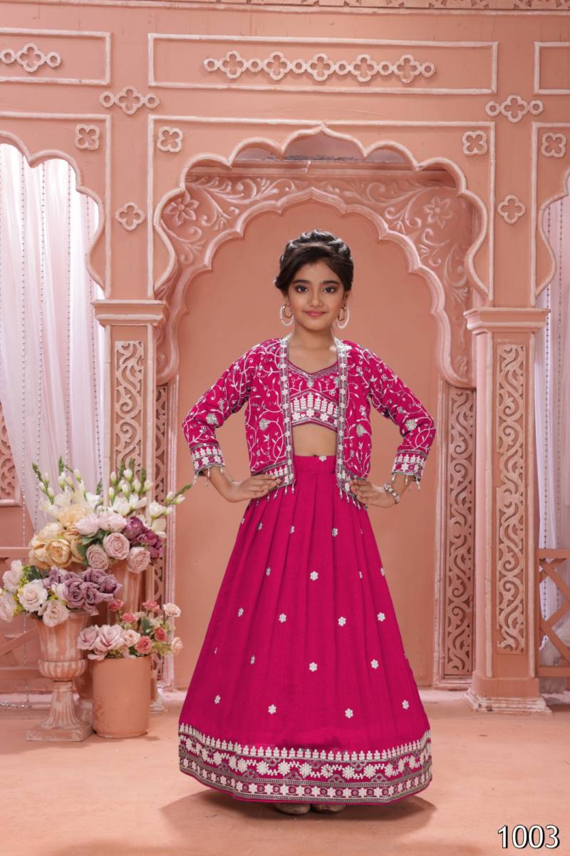 Aarvi Kids 01 Royal Designer Soft Silk Lehenga Choli Set