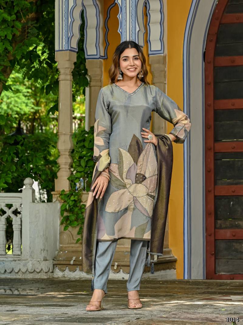 Reva Vol 1 Viscose Digital Printed Silk Kurti With Bottom Dupatta
