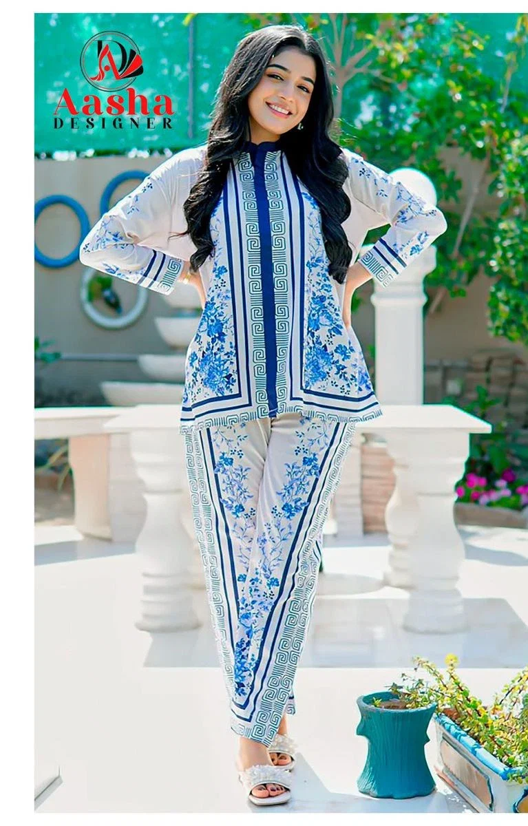 Aasha Turkis Vol 11 Modal Sattin Printed Co Ord Set Collection