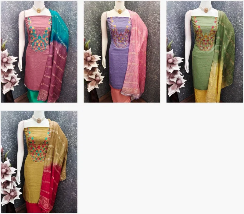 Cp 9115 Parampara Cotton Color Set Matching Dress Material Collection