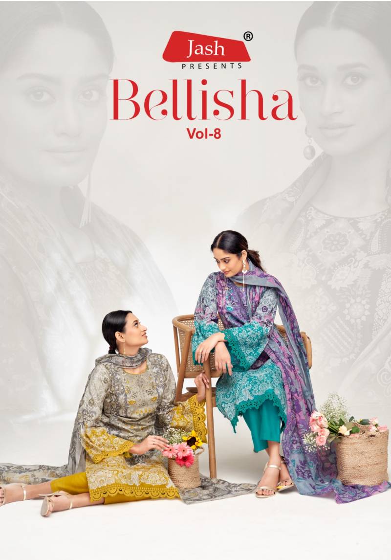 Jash Bellisha Vol 8 Cotton Printed Dress Material Collection