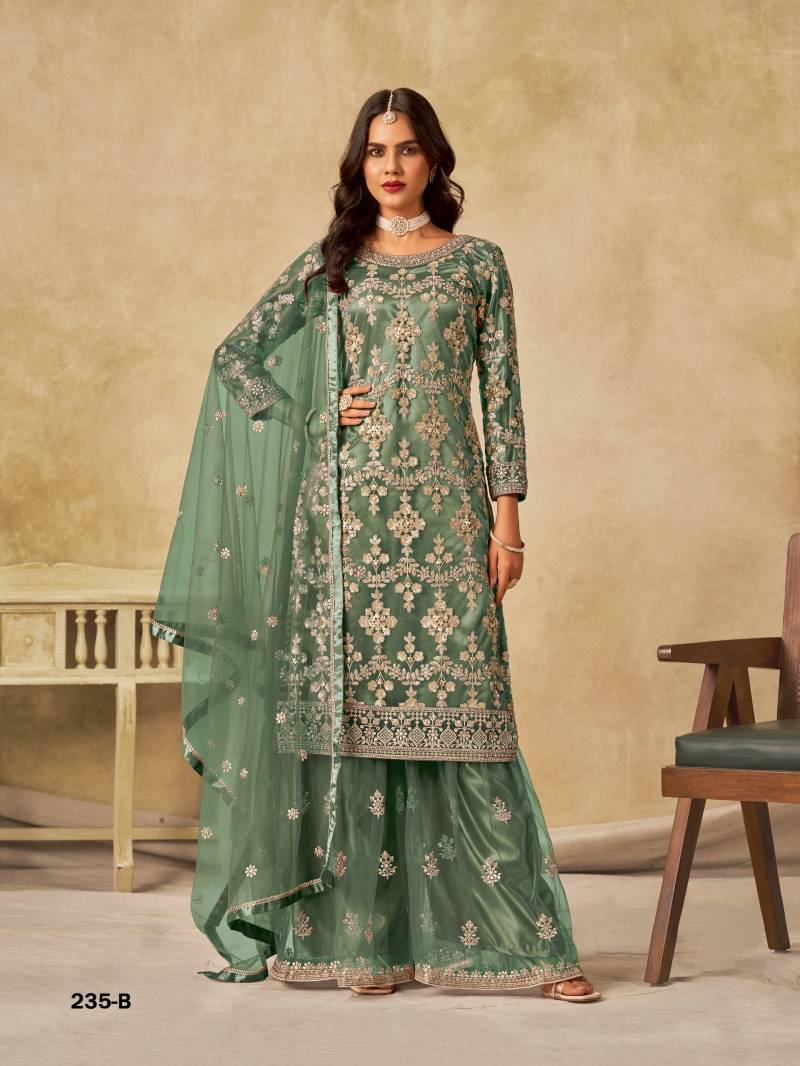 Aanaya Vol 235 Satin Net Designer Salwar Kameez Collection