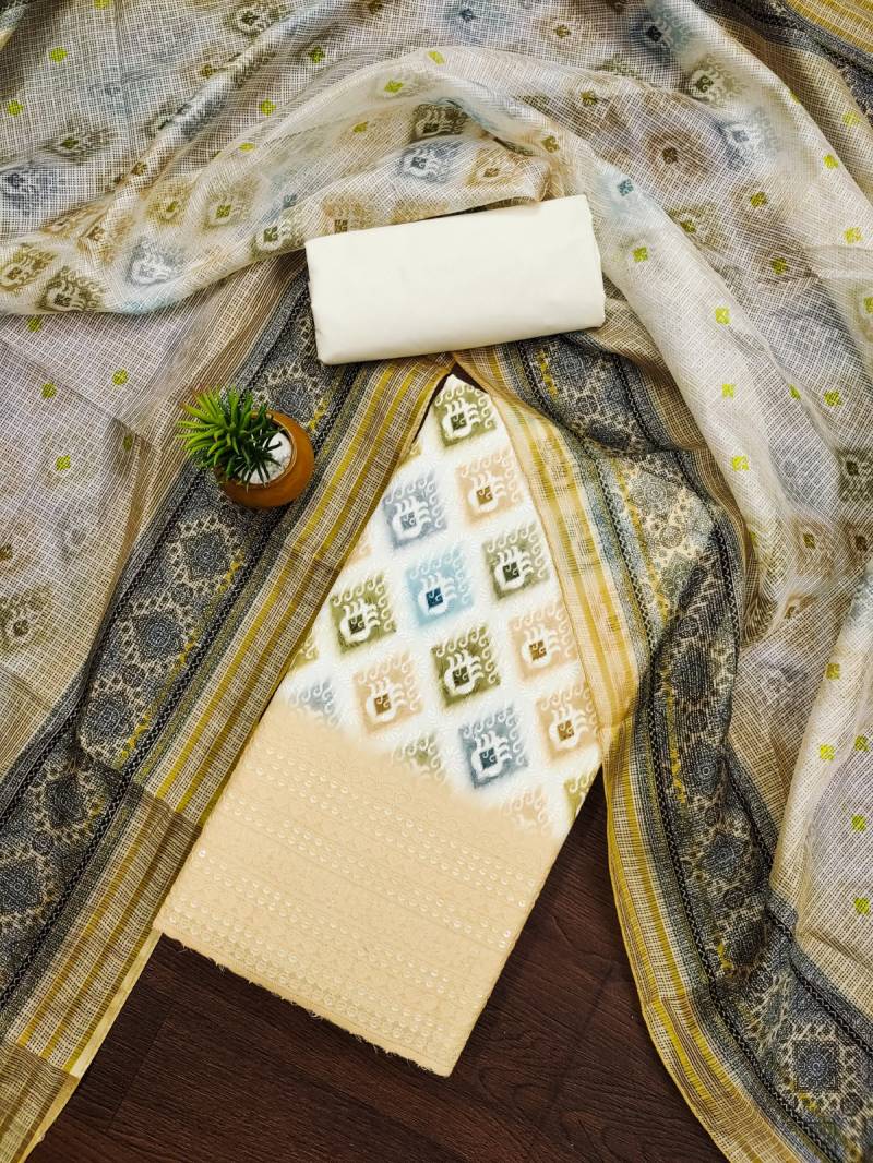 Cp 530 Cotton With Digital Printed Dress Material