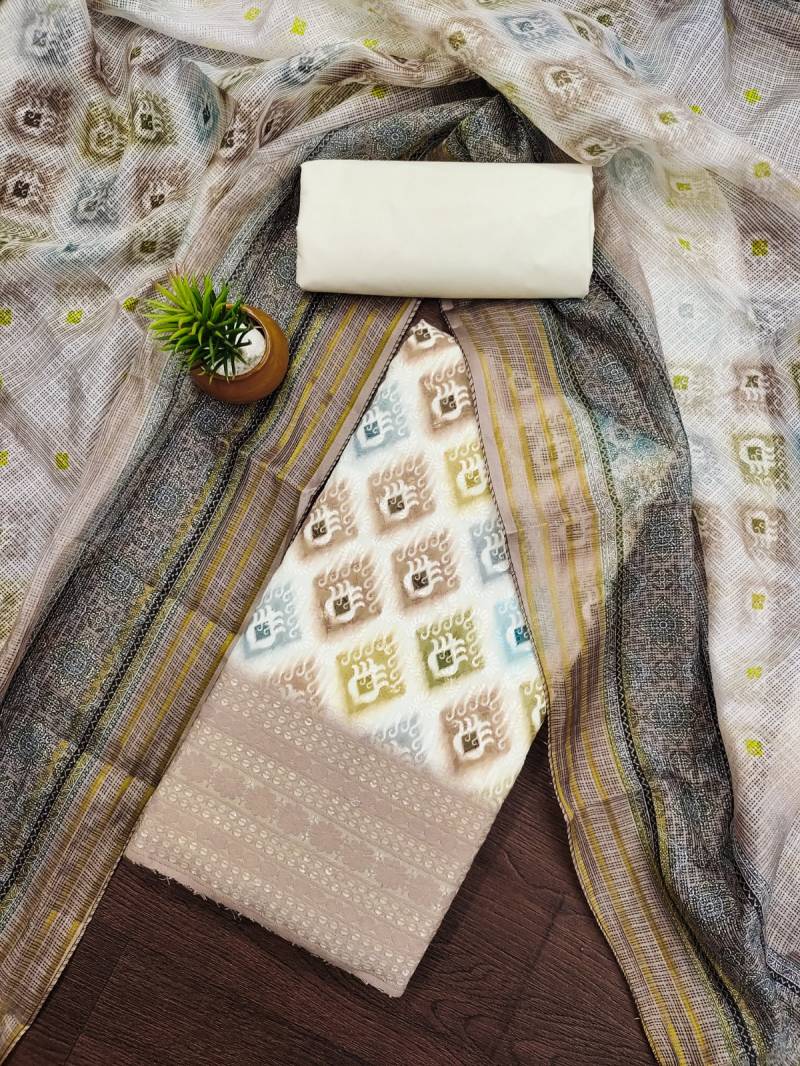 Cp 530 Cotton With Digital Printed Dress Material