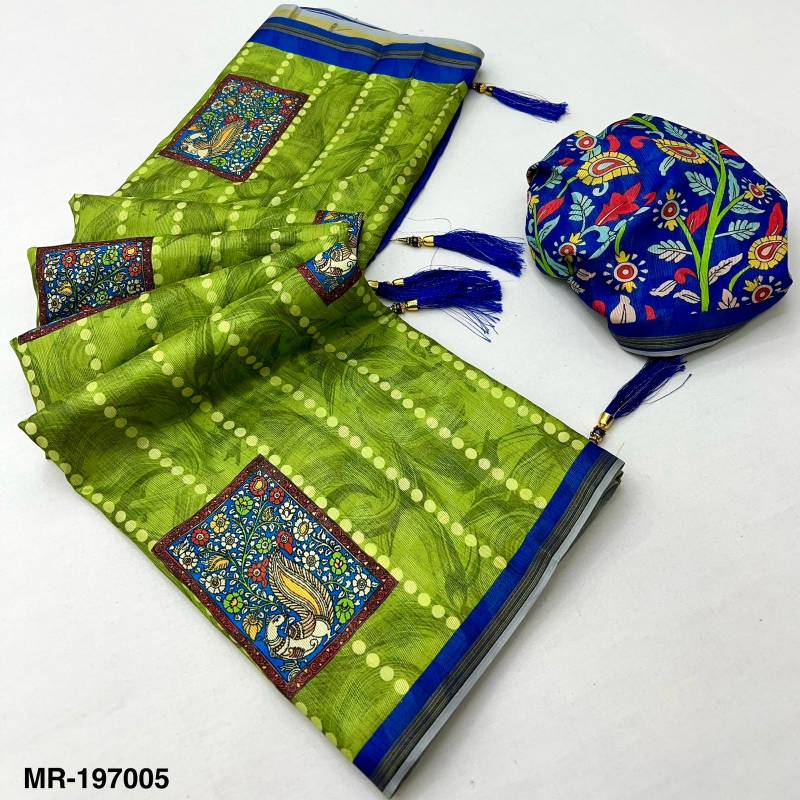 Rajyog Maheshwari Vol 2 Tusser Silk Kalamkari Printed Saree