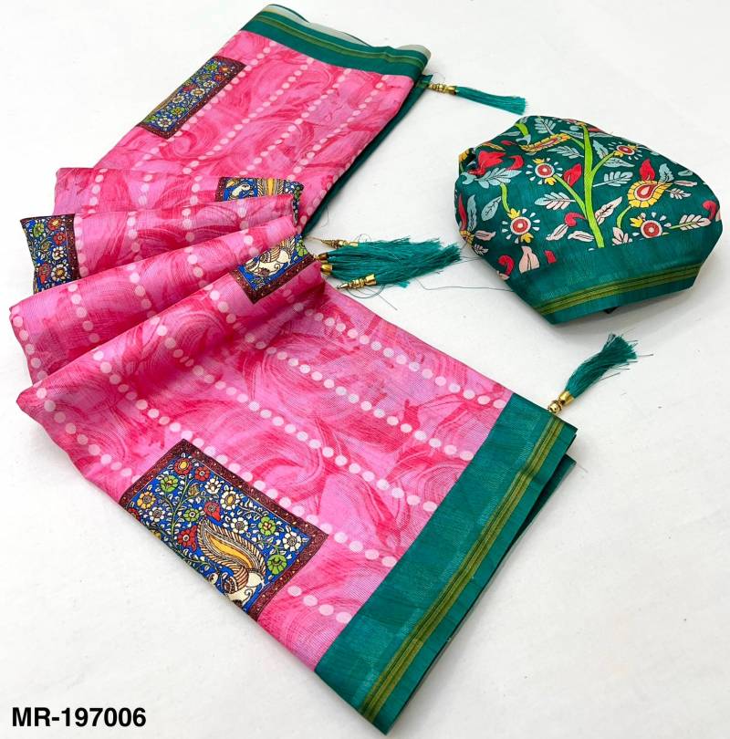 Rajyog Maheshwari Vol 2 Tusser Silk Kalamkari Printed Saree