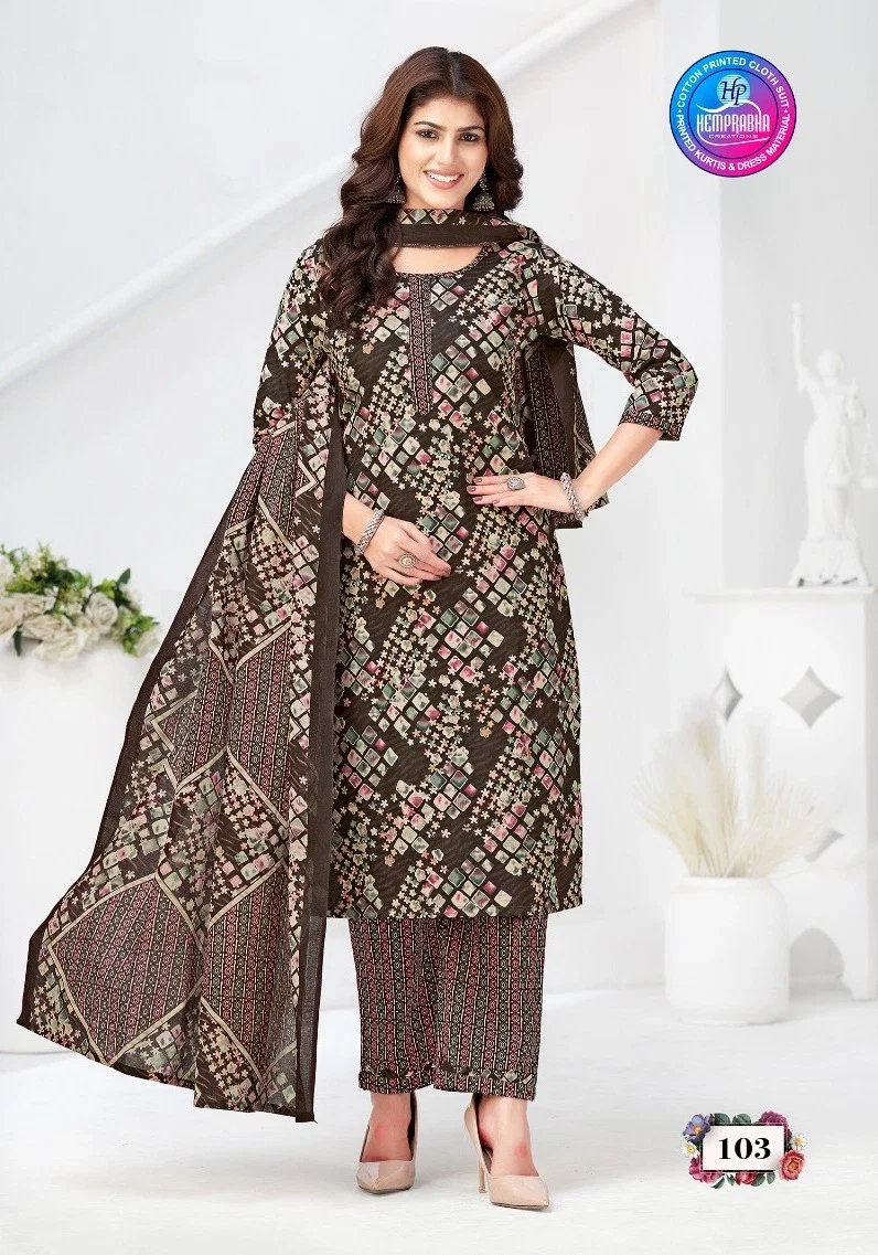 Hemprabha Sugandh Vol 1 Cotton Printed Dress Material
