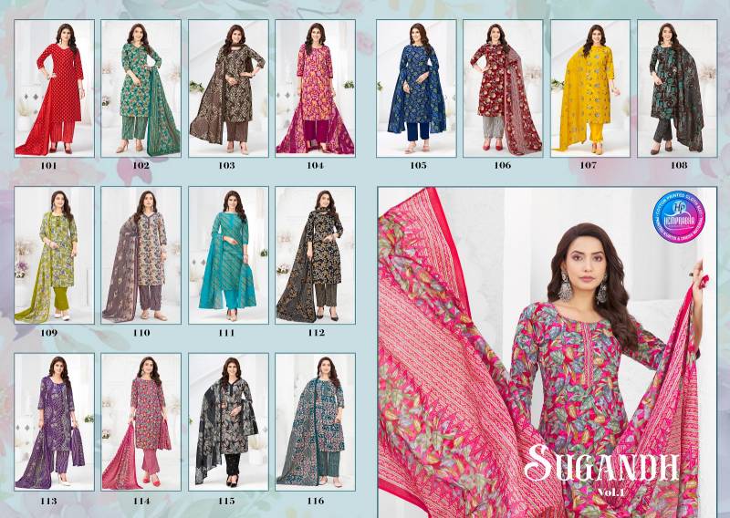 Hemprabha Sugandh Vol 1 Cotton Printed Dress Material