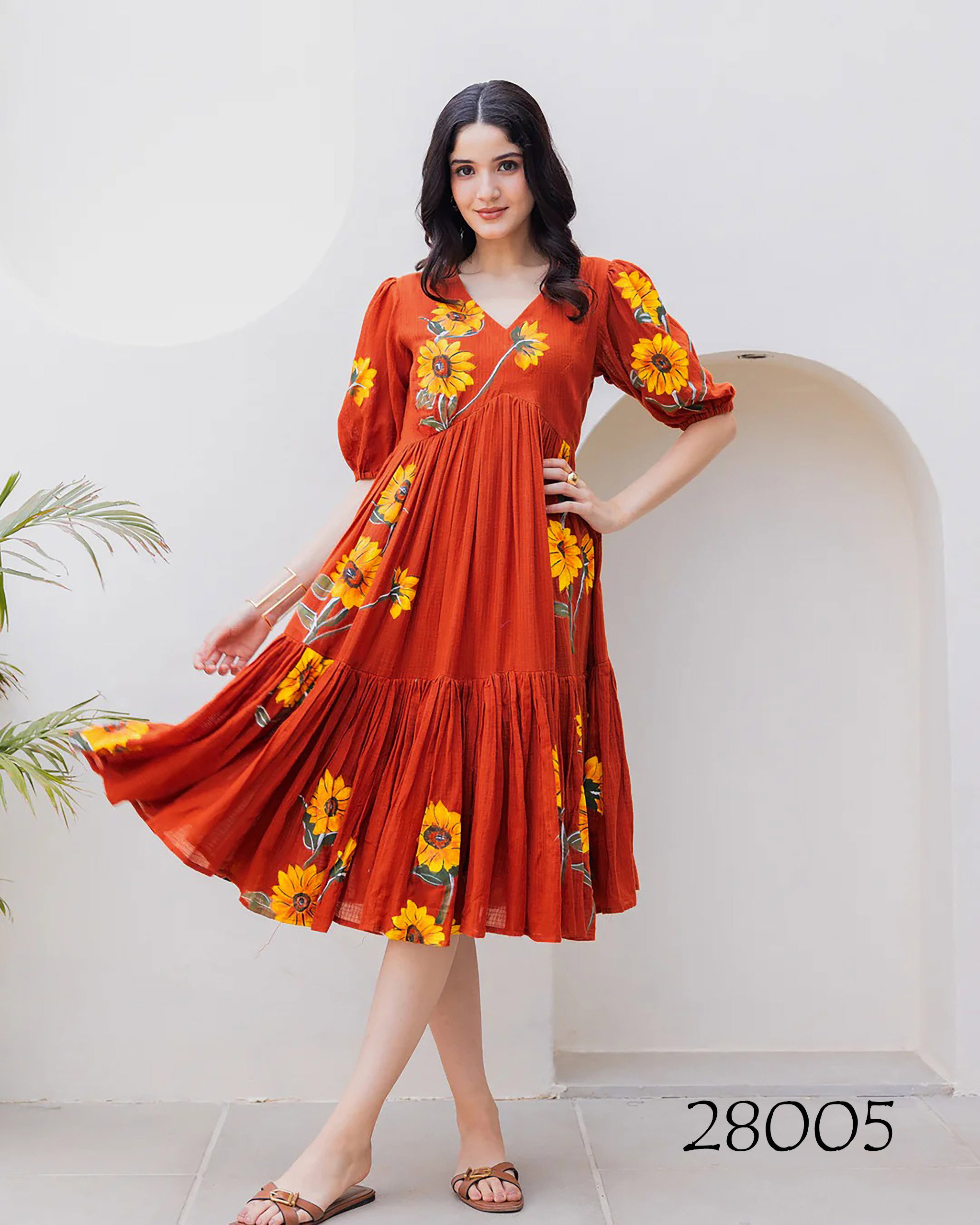 Lucaya Vol 28 Kota Checks Heavy Digital Printed One Piece Style