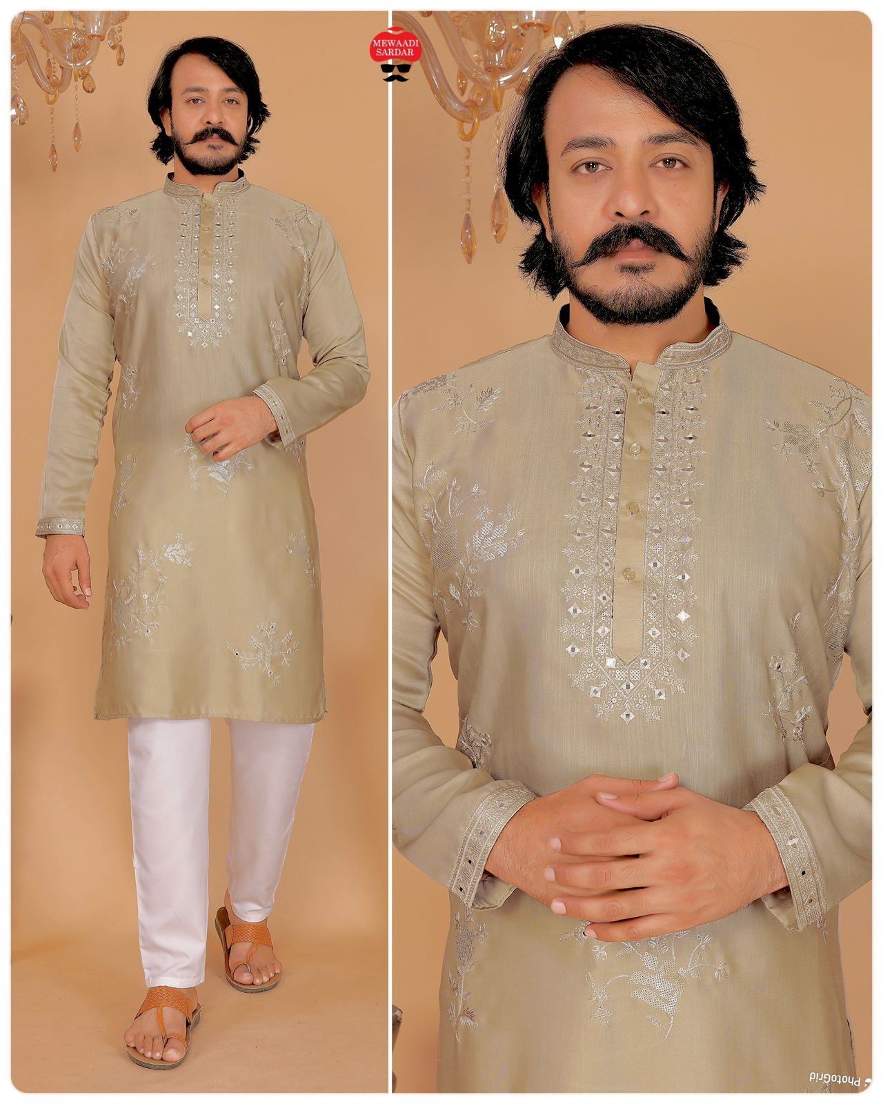 Lekha LI Utsav 11.0 Viscose Silk Embroidery With Sequence Kurta Pajama