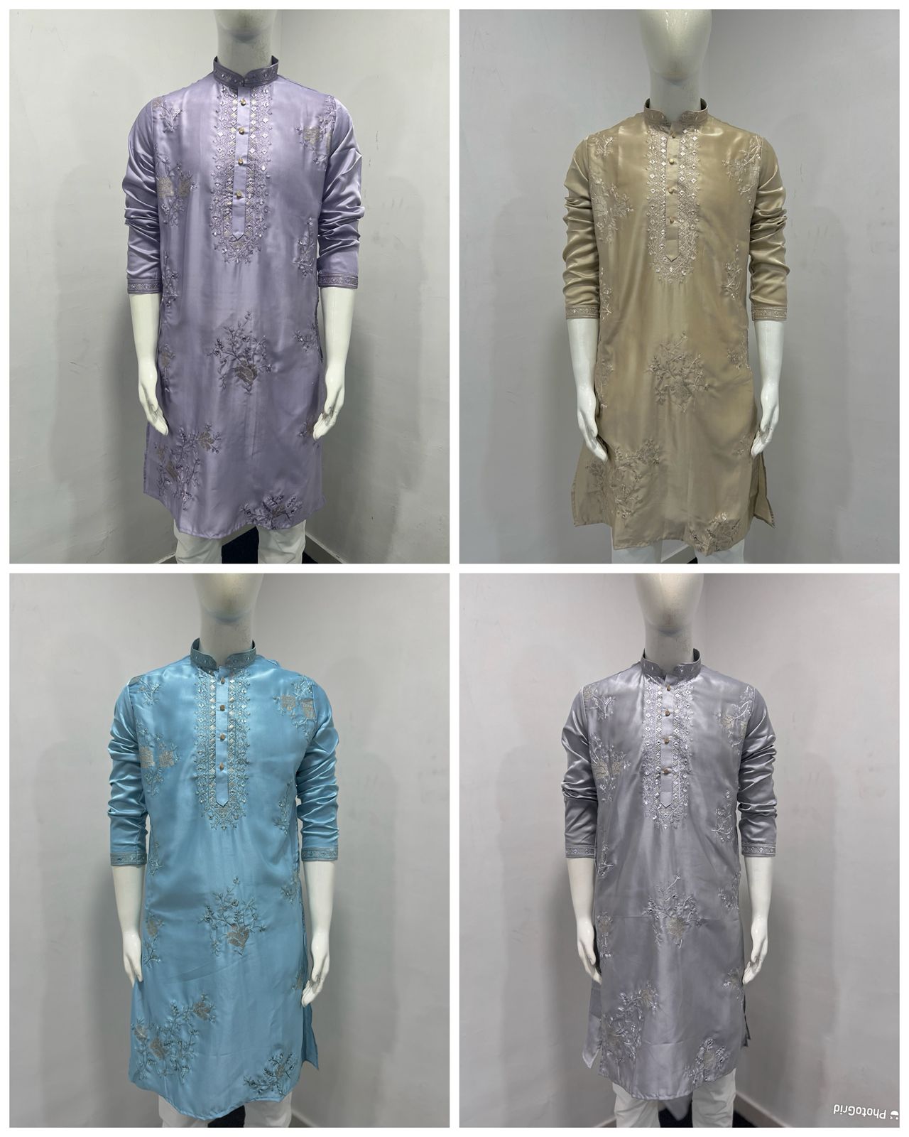 Lekha LI Utsav 11.0 Viscose Silk Embroidery With Sequence Kurta Pajama