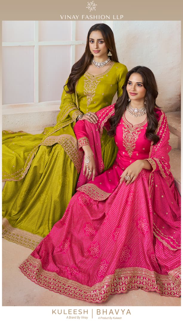 Vinay Kuleesh Bhavya Moga Silk Embroidered Designer Salwar Suits