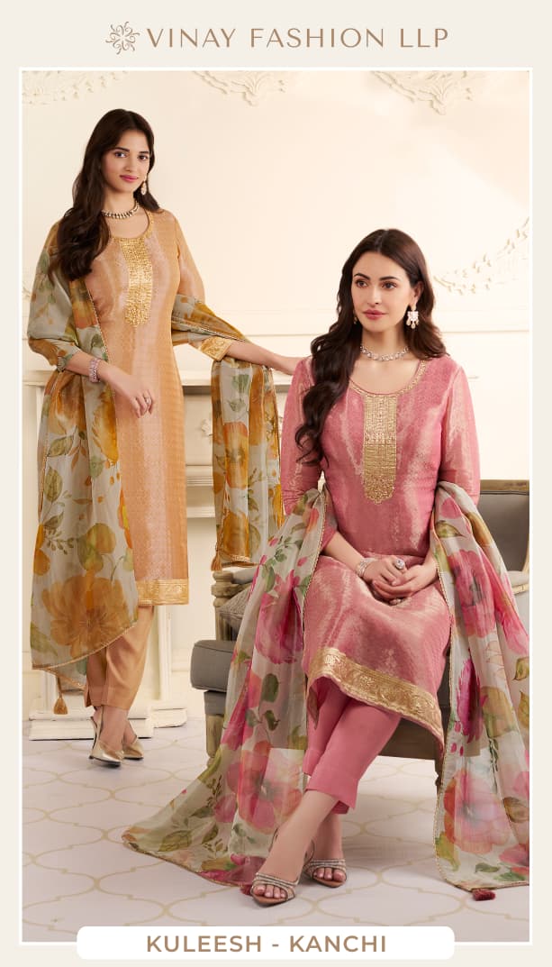 Vinay Kuleesh Kanchi Kanchivaram Silk Handwork Salwar Kameez
