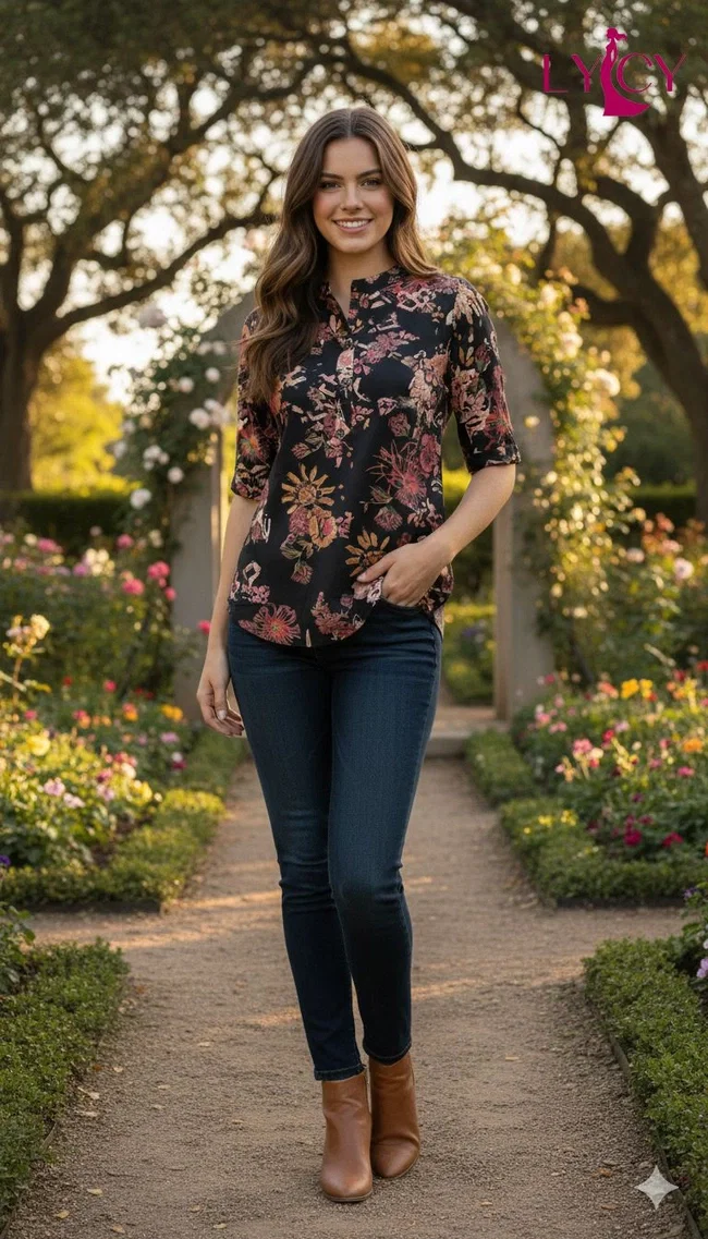 Lekha Lycy Flower vol 2 Rayon Fancy Top Tunic Collection