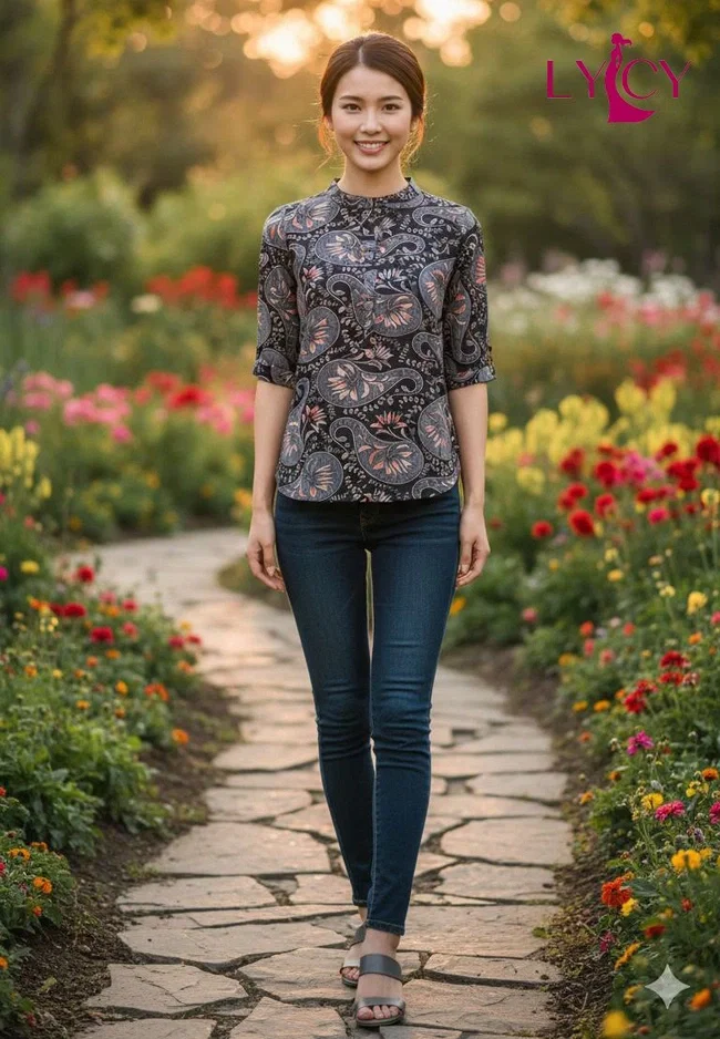 Lekha Lycy Flower vol 1 Rayon Fancy Top Tunic Collection