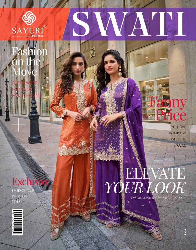 Sayuri Swati Viscose Simar Embroidered Designer Salwar Kameez