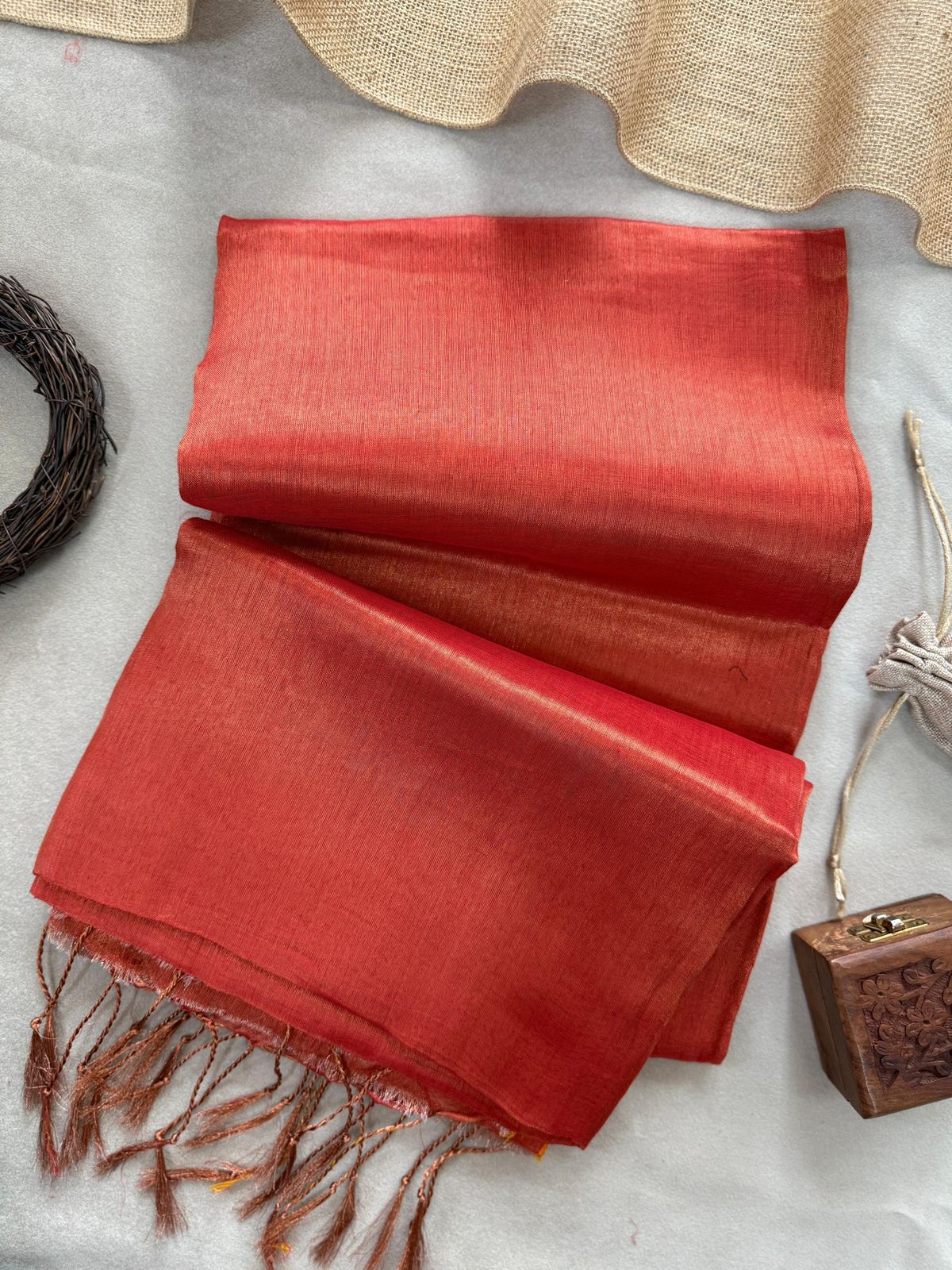 Lekha CF 01 Raga Tissue Cotton Plain Saree Collection