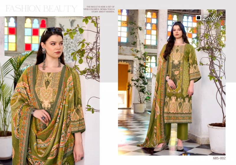 Zulfat Amina Woollen Pashmina Designer Dress Material Collection