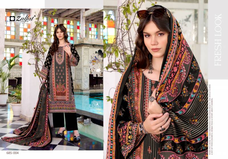 Zulfat Amina Woollen Pashmina Designer Dress Material Collection