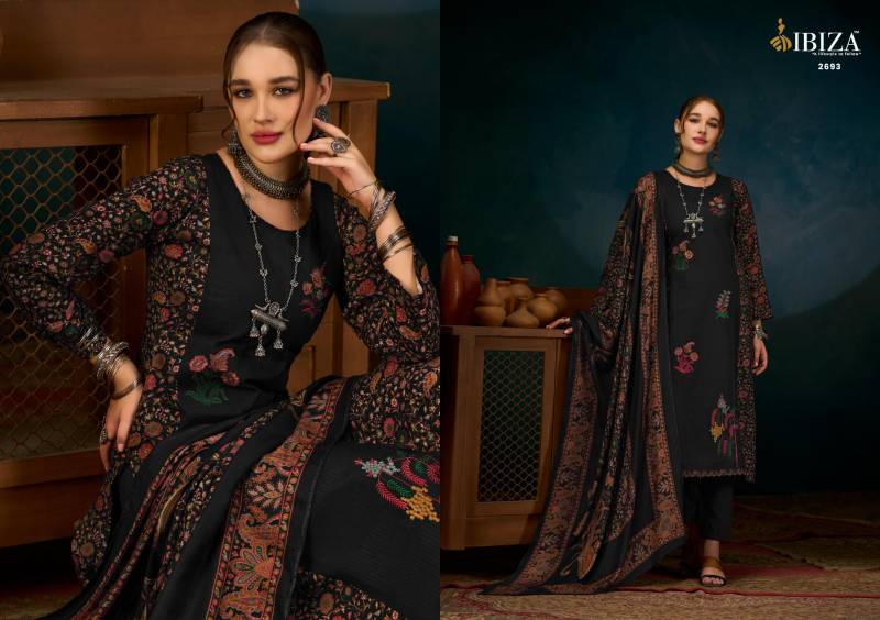 Ibiza Kanikaar Viscose Pashmina Digital Printed Salwar Kameez Suits