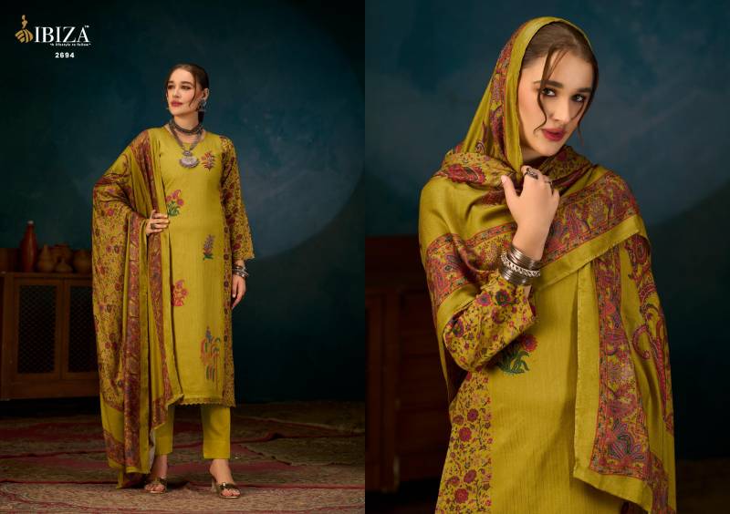 Ibiza Kanikaar Viscose Pashmina Digital Printed Salwar Kameez Suits