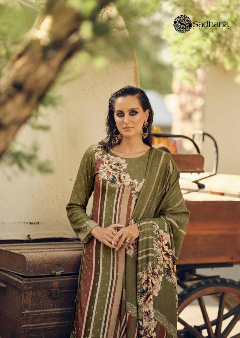 Sadhana The Florence Viscose Pashmina Digital Printed Salwar Suits