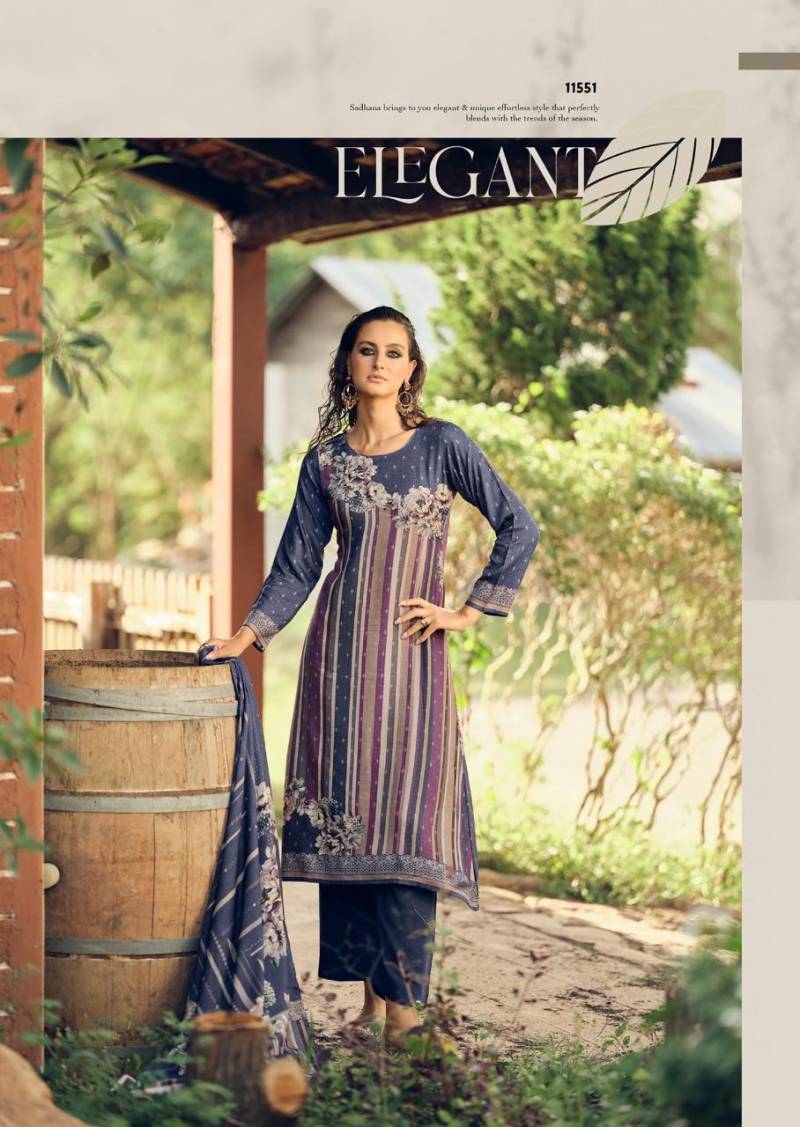 Sadhana The Florence Viscose Pashmina Digital Printed Salwar Suits