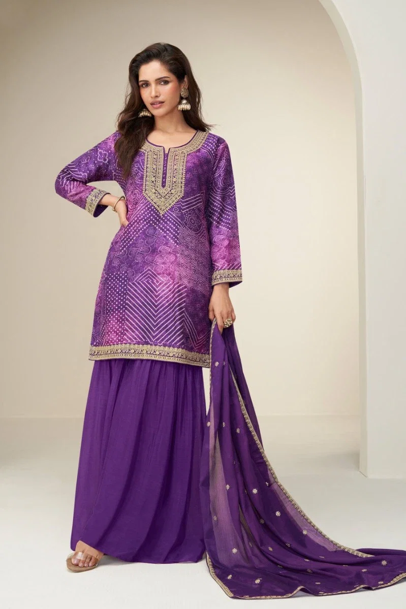 Kimaya Hit 10413 To 15 Chinon Digital Printed Sharara Collection