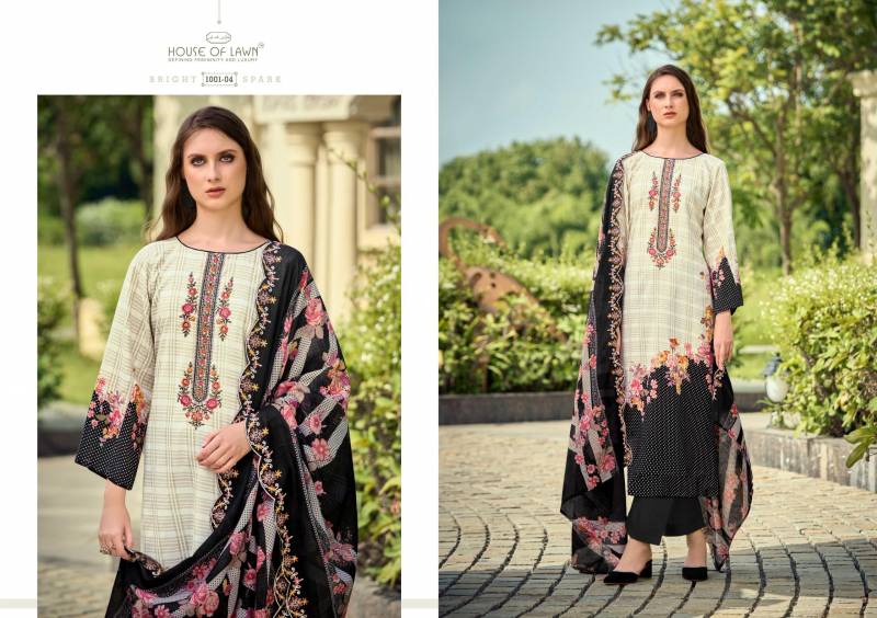House Of Lawn Bin Saeed Vol 3 Cotton Digital Prints Cotton Dress Material
