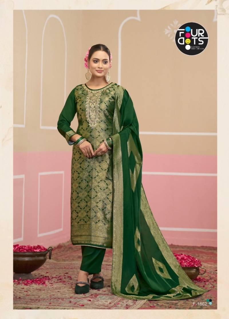 Four Dots Silas Viscose Silk Work Designer Salwar Kameez Collection