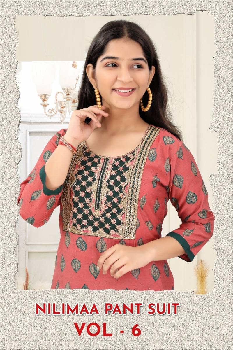 Nilimaa Pant Suit Vol 6 Modal Printed Readymade Collection
