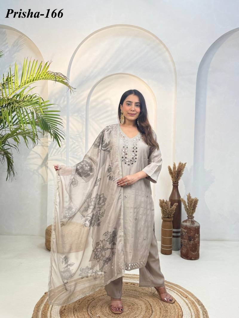 Naisha K 338 Vol 2 Heavy Viscose With Inner Designer Mirror Worked Suits