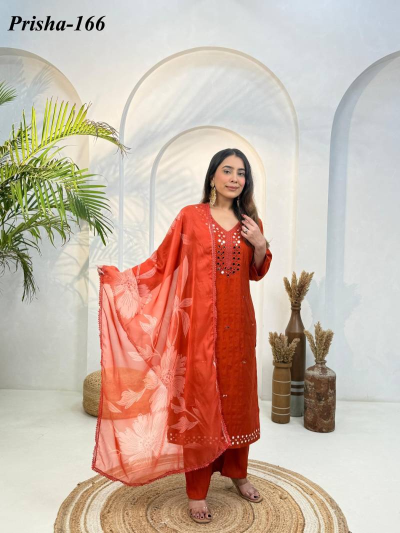 Naisha K 338 Vol 2 Heavy Viscose With Inner Designer Mirror Worked Suits