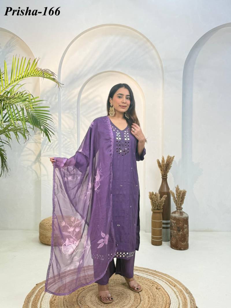 Naisha K 338 Vol 2 Heavy Viscose With Inner Designer Mirror Worked Suits