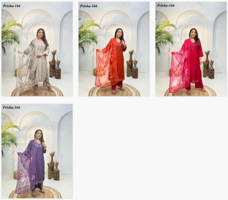 Naisha K 338 Vol 2 Heavy Viscose With Inner Designer Mirror Worked Suits