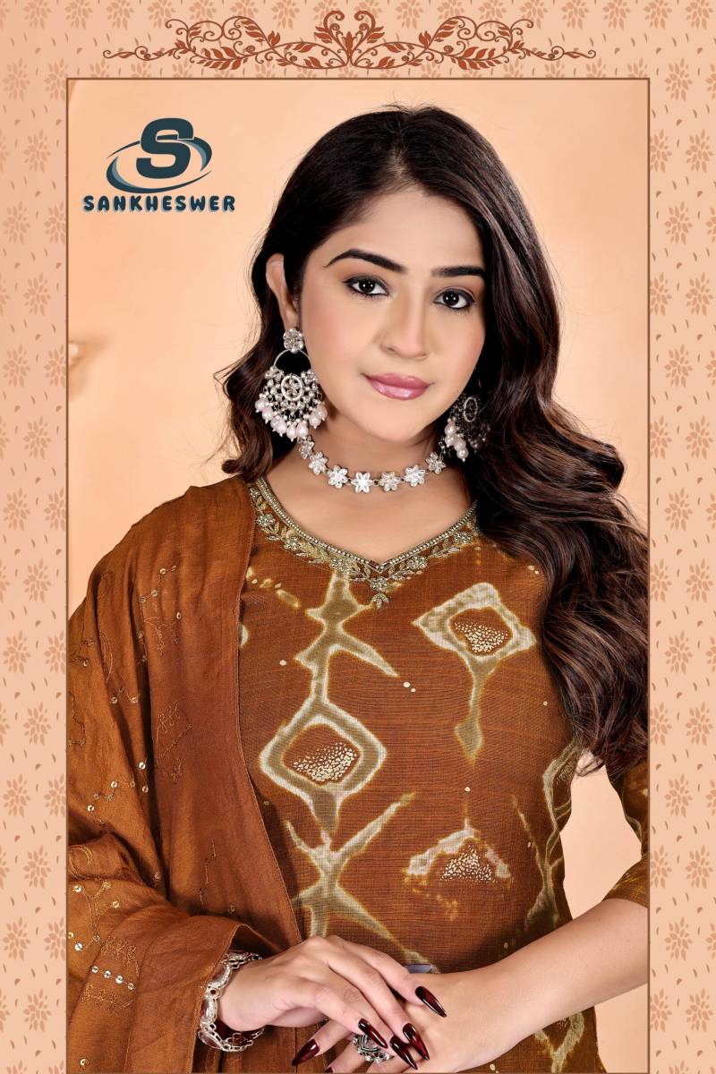 Sankheswer Nakhrali Vol 1 Star Vatican Printed Kurti Set