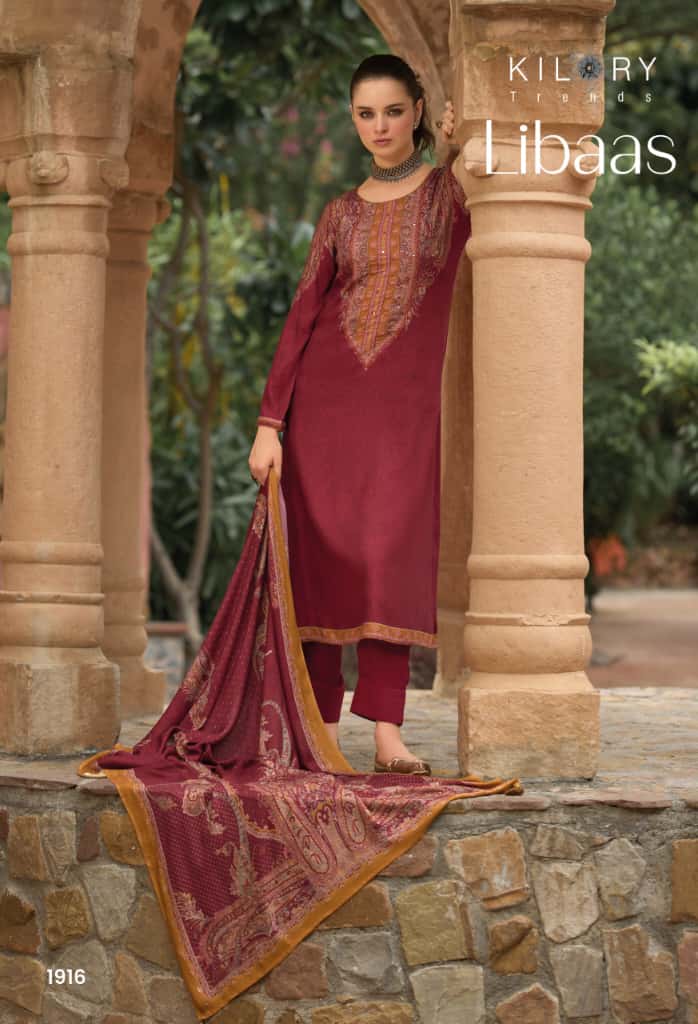 Kilory Libaas Viscose Pashmina Digital Printed Salwar Kameez
