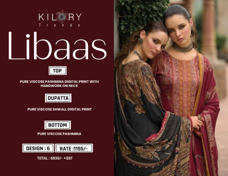 Kilory Libaas Viscose Pashmina Digital Printed Salwar Kameez
