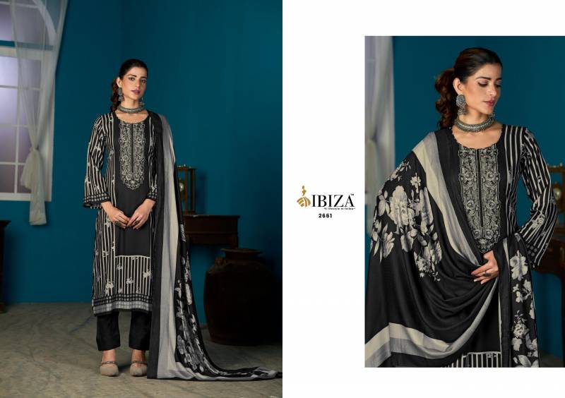 Ibiza Tithi Viscose Pashmina Digital Printed Salwar Suits