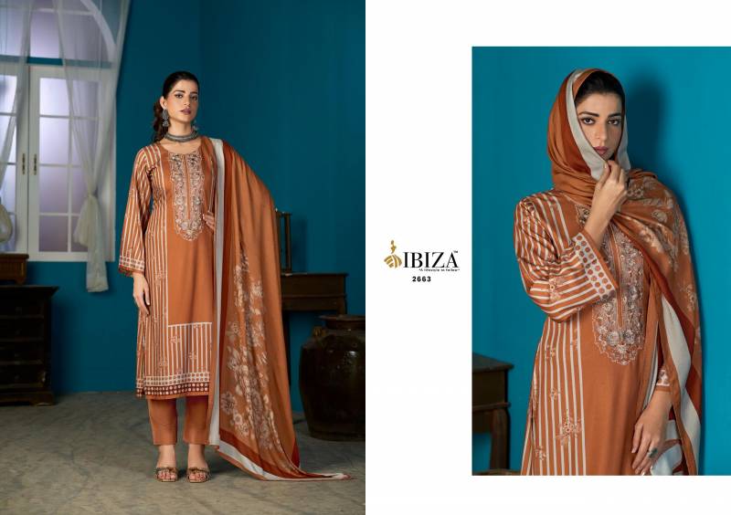 Ibiza Tithi Viscose Pashmina Digital Printed Salwar Suits