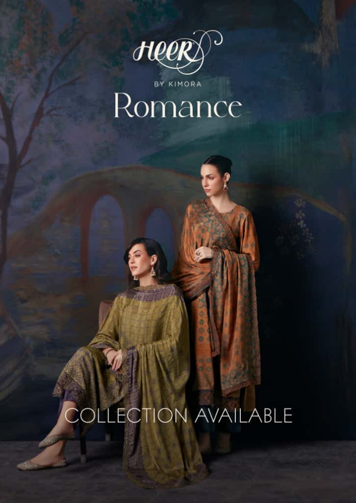 Kimora Heer Romance Musleen Digital Embroidered Salwar Suits