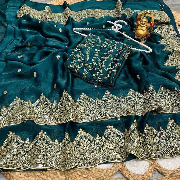 Kc 920 Vol 2 Fendy Chiffon Sequins Worked Saree Collection